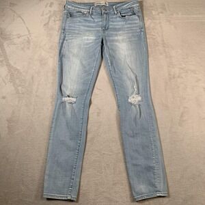 Abercrombie & Fitch Jeans‎ Womens 6R Super Skinny Distressed Denim Pants Denim